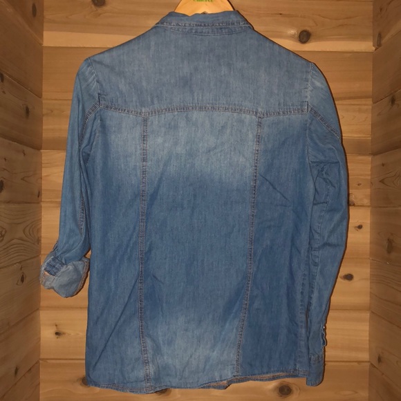Chambray Shirt with Pearly Snaps - Picture 3 of 3
